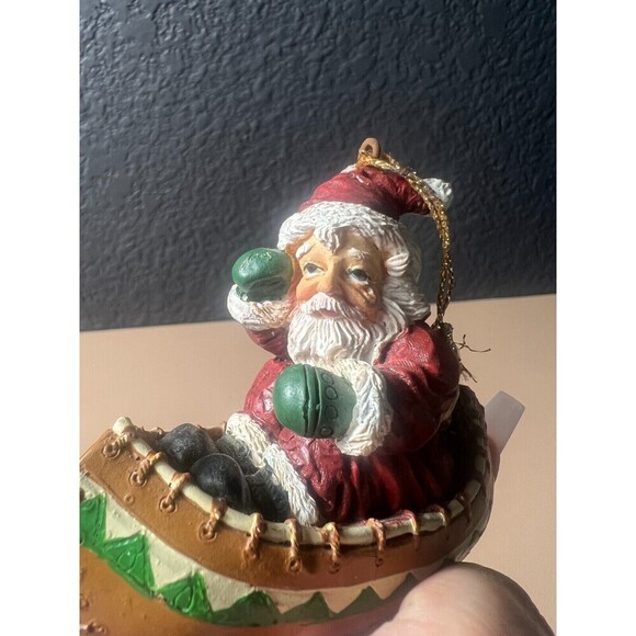 Vintage House of Llyod Christmas Around The World Santa In Canoe Figurine Decor - Picture 4 of 6